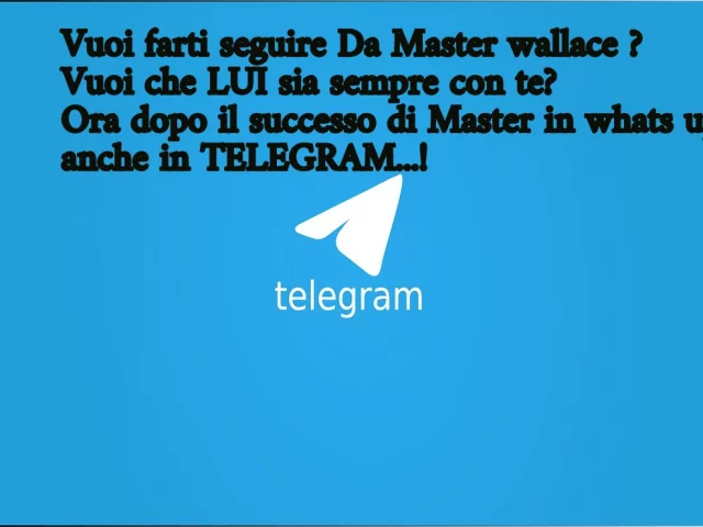 Coaching on line TELEGRAM ora puoi avere il maestro sempre con te