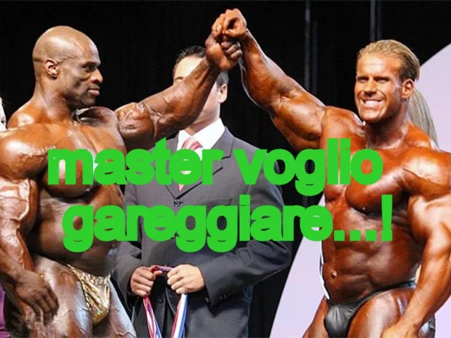 Gare di bodybuilding master voglio gareggiare